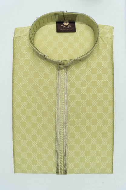 Fancy Kurta - Yellow Green