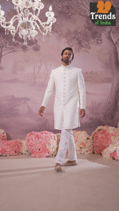 Sherwani - White